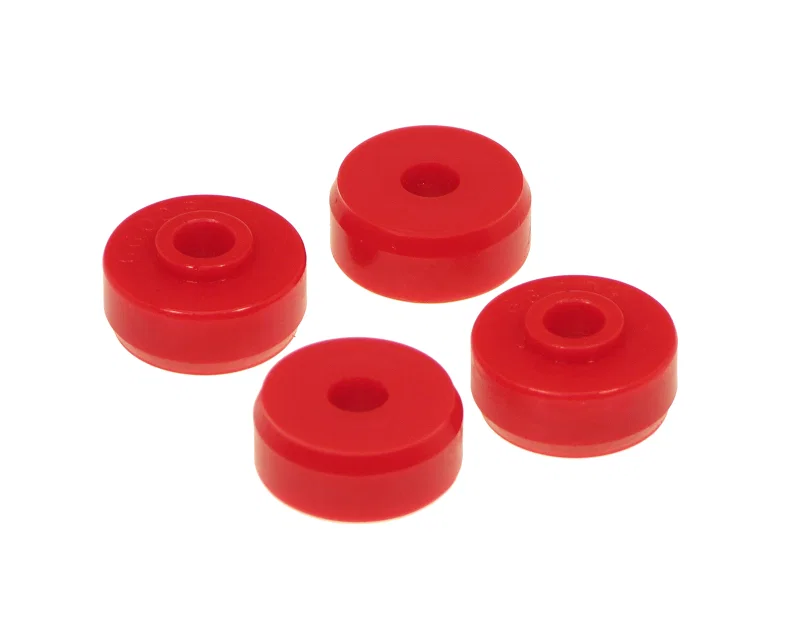 Prothane 19-921, Universal Shock Bushings - Stem Type - Small Nipple - Red