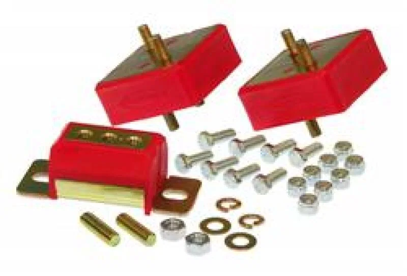 Prothane 1-1905, Jeep Motor & Trans Mount Kit - Red