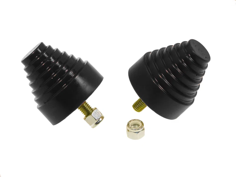 Prothane 19-1318-BL, Universal Bump Stop 2-1/4X2-1/4 Cone w/Stp - Black