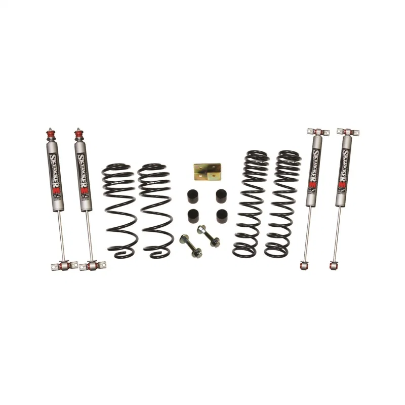Skyjacker TJ25BPMLT, Wrangler TJ/LJ 2.5in Dual Rate Long Travel Front & Rear Kit w/ M95 Monotube Shocks