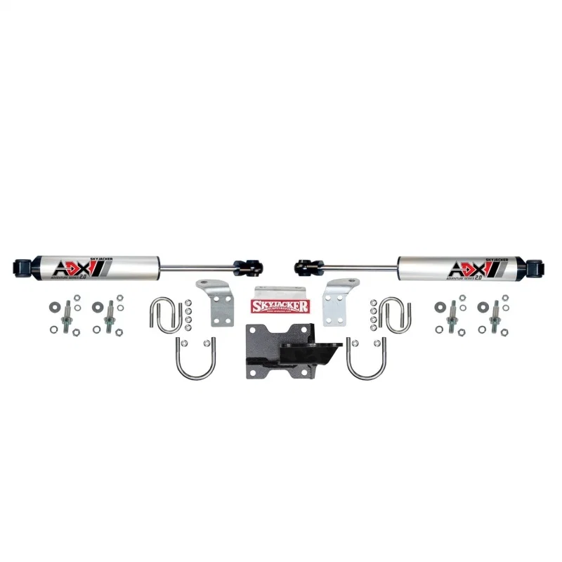 Skyjacker 2205, 07-18 jeep Wrangler JK ADX 2.0 Dual Stabilizer Kit w/ CNC Machined Polished Alum.