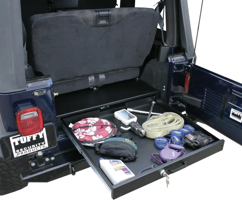 Tuffy Products 130-01, Long Drawer Black for Jeep
