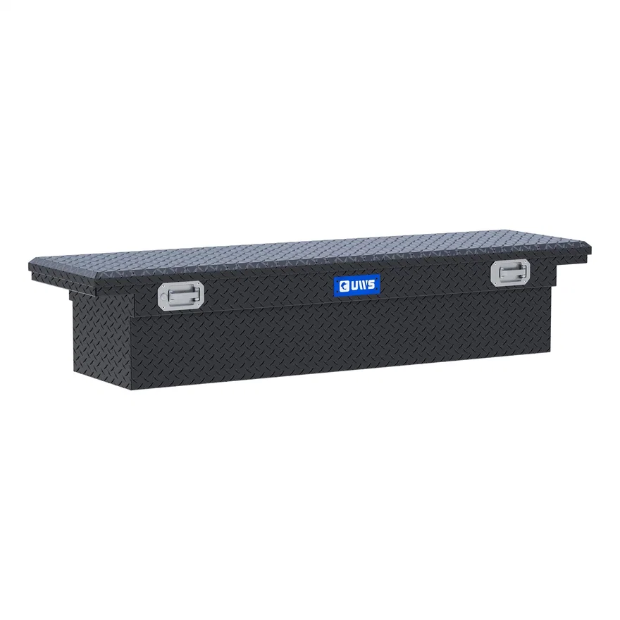 UWS EC10633, Matte Black Aluminum 72" Crossover Tool Box with Pull Handles (Heavy Packaging)