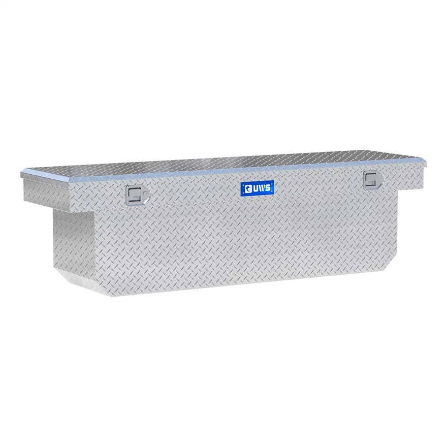 UWS TBSD-72-A, Bright Aluminum 72" Deep Angled Crossover Truck Tool Box