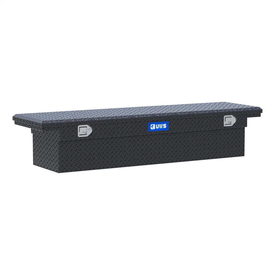 UWS TBS-72-LP-MB, Matte Black Aluminum 72" Truck Tool Box with Low Profile (LTL Shipping Only)