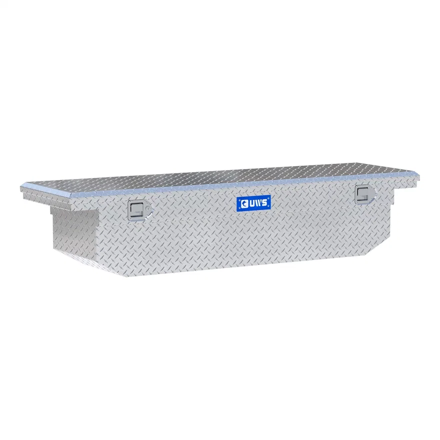 UWS TBS-69-A-LP, Bright Aluminum 69" Angled Truck Tool Box with Low Profile (LTL Shipping Only)