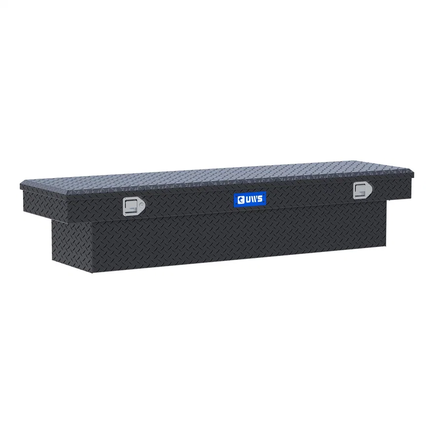 UWS EC10643, Matte Black Aluminum 72" Crossover Truck Tool Box (Heavy Packaging)