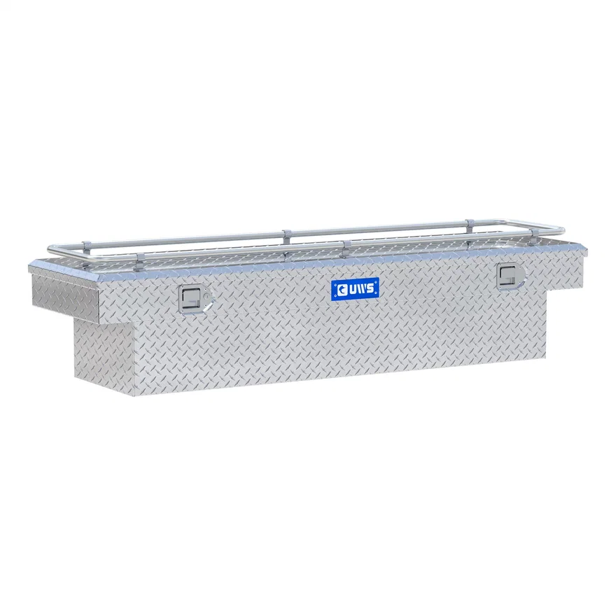 UWS TBS-69-R, Bright Aluminum 69" Crossover Truck Tool Box with Rail