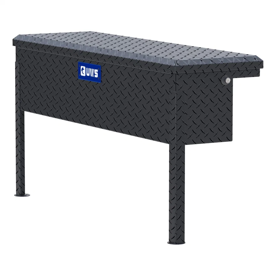 UWS TBSM-48-LP-MB, Matte Black Aluminum 48" Truck Side Tool Box, Low Profile (LTL Shipping Only)