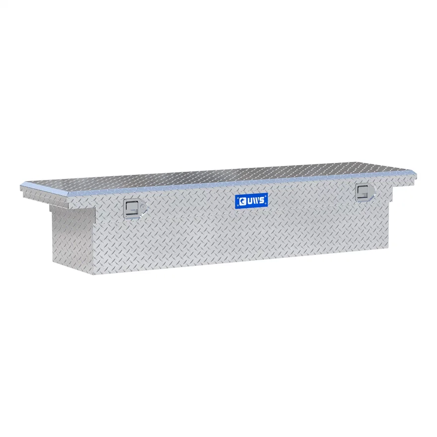 UWS EC10581, Bright Aluminum 72" Crossover Truck Tool Box with Low Profile (Heavy Packaging)