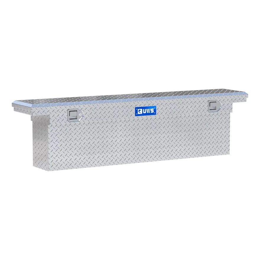 UWS EC10831, Bright Aluminum 69" Deep Slim Crossover Box with Low Profile (Heavy Packaging)