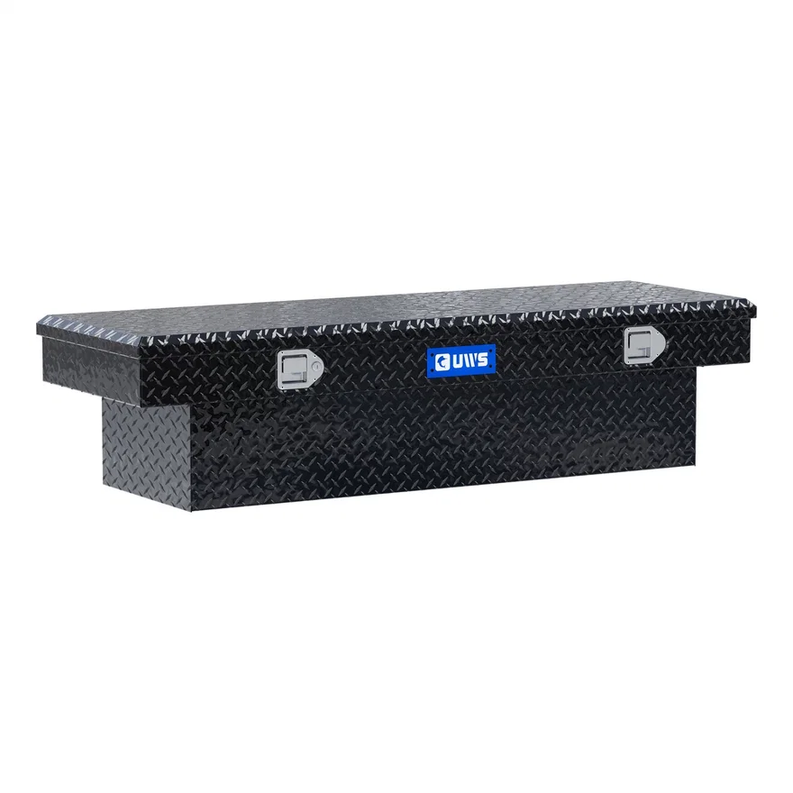 UWS EC10212, Gloss Black Aluminum 60" Crossover Truck Tool Box (Heavy Packaging)
