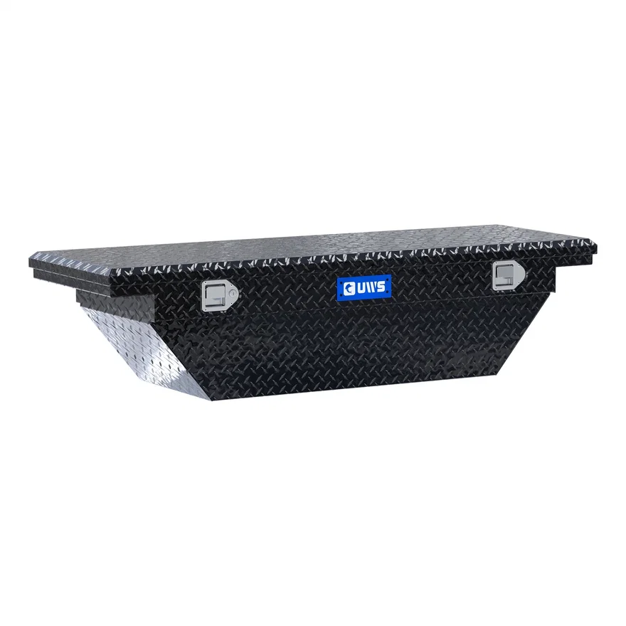 UWS EC10202, Gloss Black Aluminum 60" Angled Crossover Box with Low Profile (Heavy Packaging)