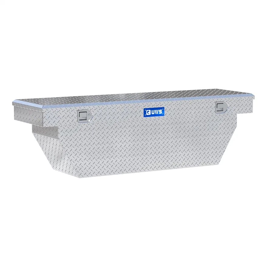 UWS TBSD-69-A, Bright Aluminum 69" Deep Angled Crossover Truck Tool Box