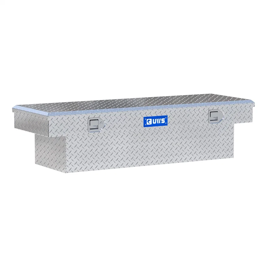 UWS EC10141, Bright Aluminum 58" Crossover Truck Tool Box with Low Profile (Heavy Packaging)