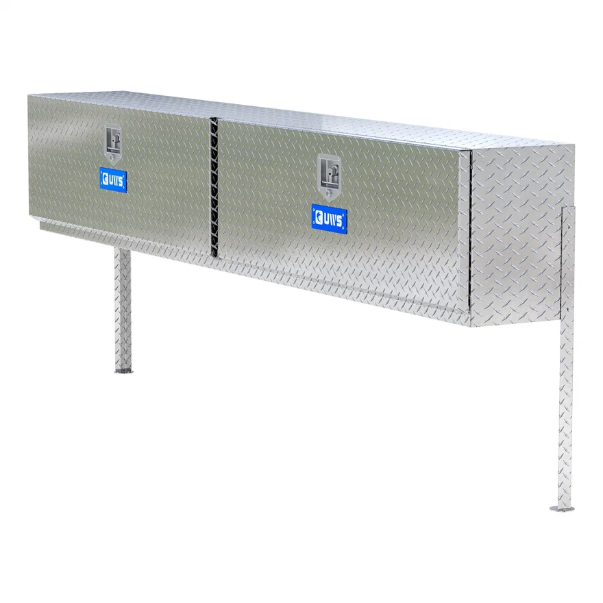 UWS TBTS-96, Bright Aluminum 96" Double-Door Topside Truck Tool Box