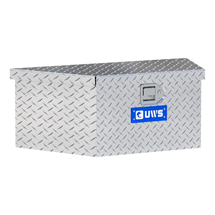 UWS TBV-34-LP, Bright Aluminum 34" Trailer Tongue Box with Low Profile (LTL Shipping Only)