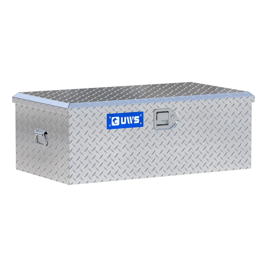 UWS EC20061, Bright Aluminum 36" Foot Locker (Heavy Packaging)