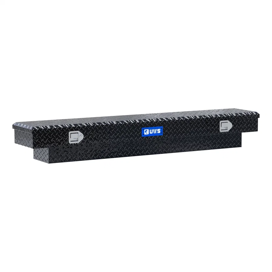 UWS EC10662, Gloss Black Aluminum 72" Slim-Line Crossover Truck Tool Box (Heavy Packaging)