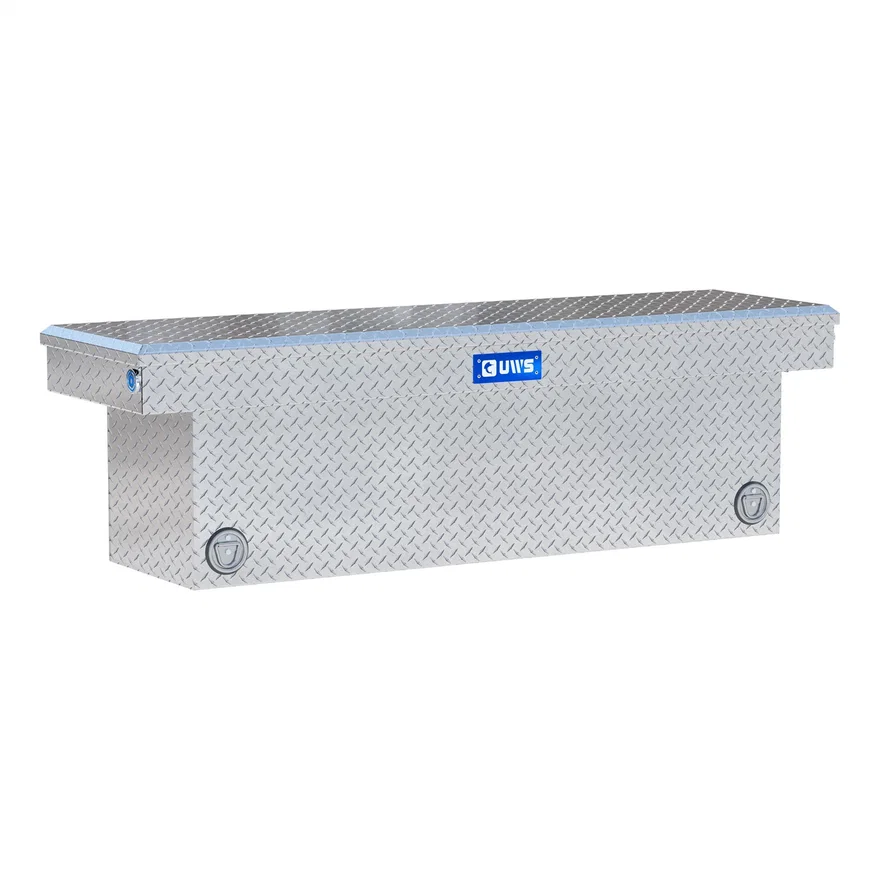 UWS TBSD-69-PB, Bright Aluminum 69in. Deep Push Button Crossover Truck Tool Box
