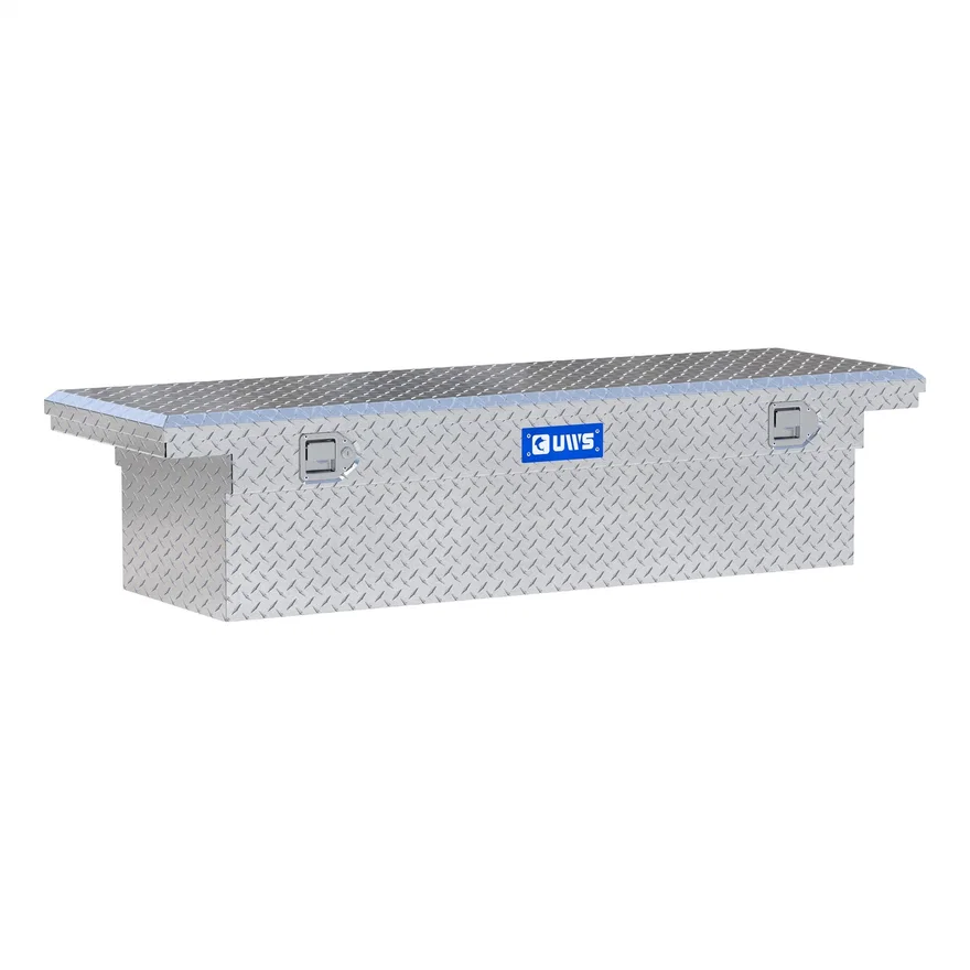 UWS EC10331, Bright Aluminum 63" Crossover Truck Tool Box with Low Profile (Heavy Packaging)