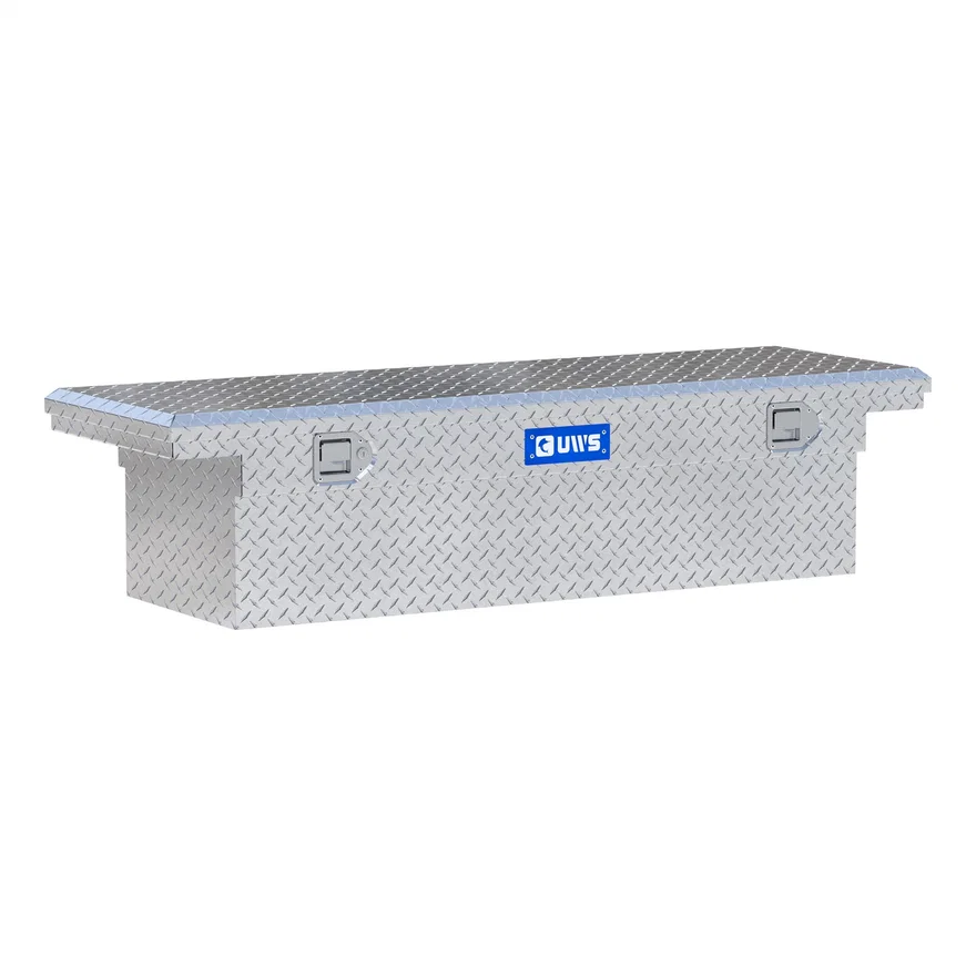 UWS EC10221, Bright Aluminum 60" Crossover Truck Tool Box with Low Profile (Heavy Packaging)