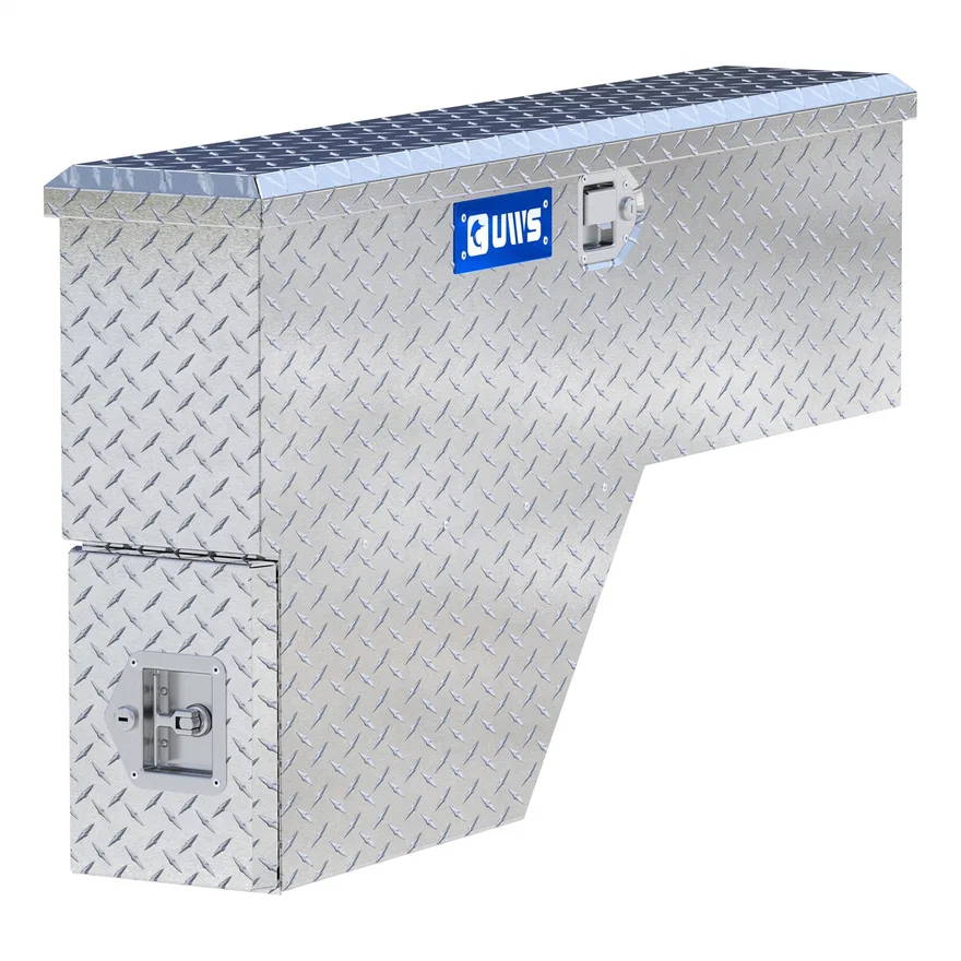 UWS EC30021, Bright Aluminum 48" Passenger-Side Wheel Well Tool Box (Heavy Packaging)