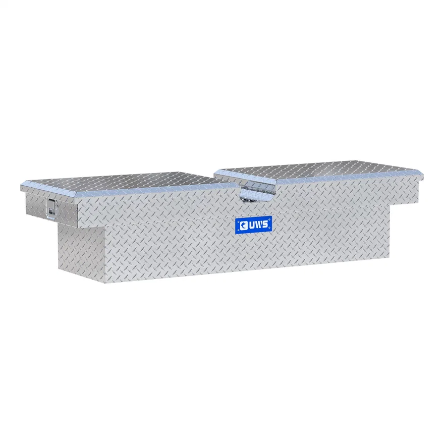 UWS EC10051, Bright Aluminum 63" Gull Wing Crossover Truck Tool Box (Heavy Packaging)