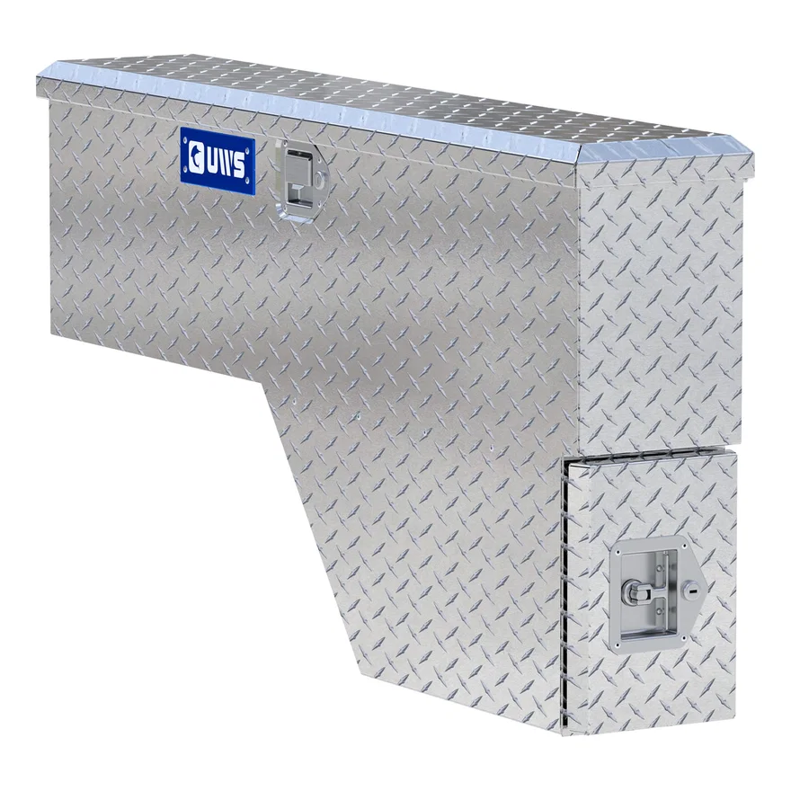 UWS EC30001, Bright Aluminum 48" Driver-Side Wheel Well Tool Box (Heavy Packaging)