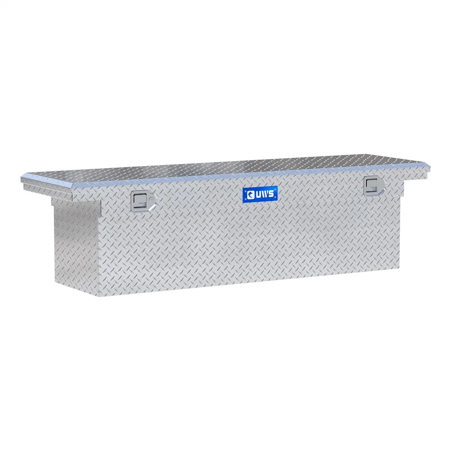 UWS EC10791, Bright Aluminum 69" Deep Crossover Tool Box with Low Profile (Heavy Packaging)