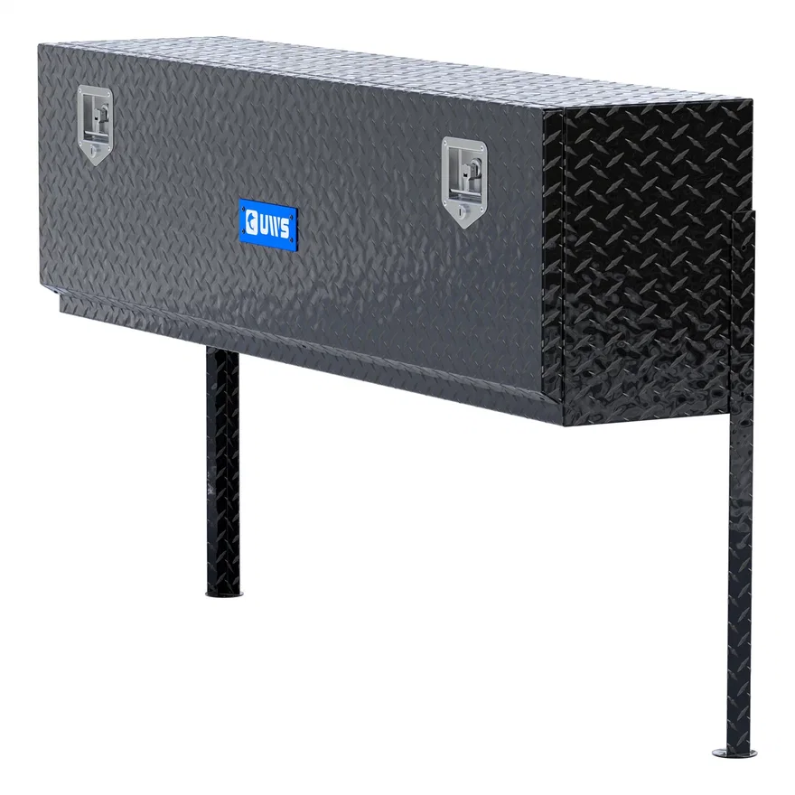 UWS EC40032, Gloss Black Aluminum 60" Single-Door Topside Truck Tool Box (Heavy Packaging)