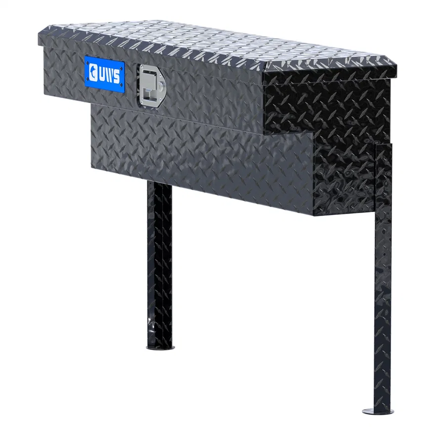 UWS TBSM-36-BLK, Gloss Black Aluminum 36" Truck Side Tool Box (LTL Shipping Only)