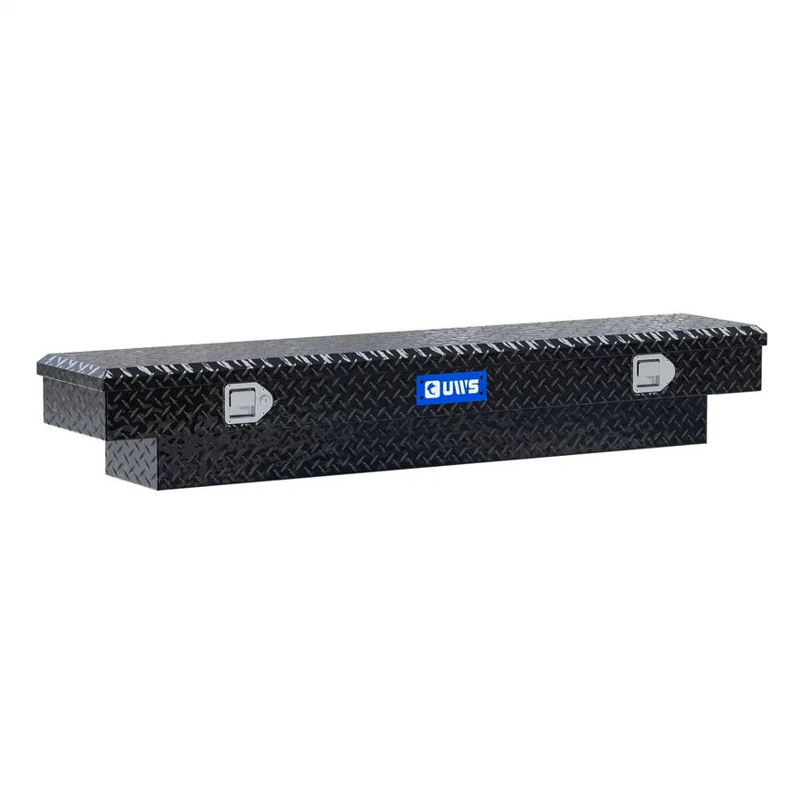 UWS EC10362, Gloss Black Aluminum 63" Slim-Line Crossover Truck Tool Box (Heavy Packaging)
