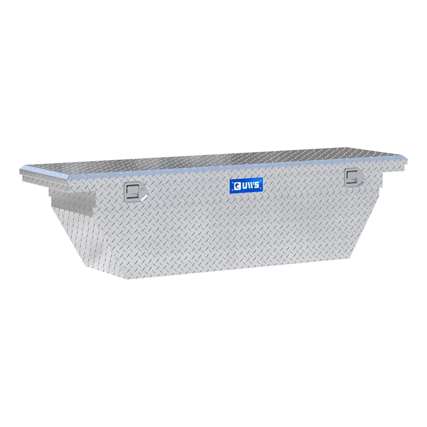UWS EC10761, Bright Aluminum 69" Deep Angle Crossover Box with Low Profile (Heavy Packaging)