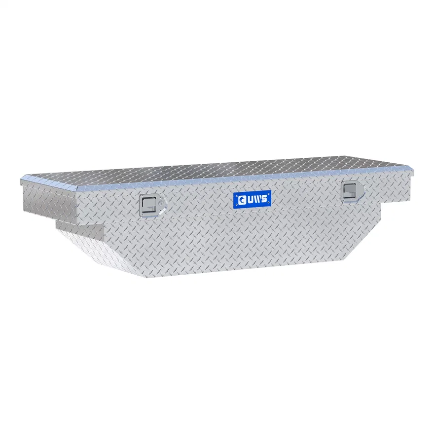 UWS TBS-60-A, Bright Aluminum 60" Angled Crossover Truck Tool Box (LTL Shipping Only)