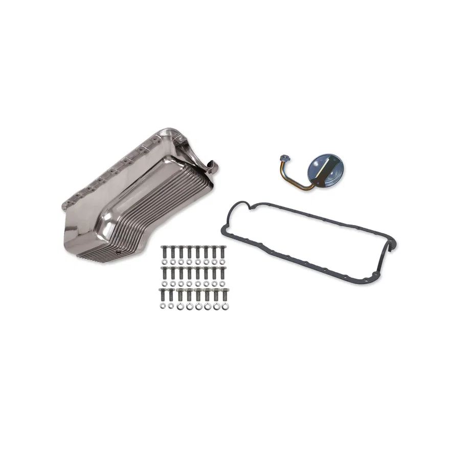 Weiand 6524FWND, Aluminum Oil Pan Kit for SBF, non-351W V8s