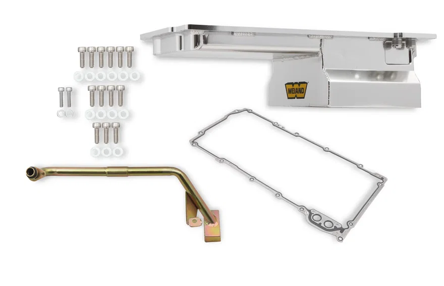 Weiand 5045WND, Oil Pan Kit - Fabricated