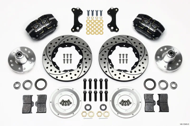 Wilwood 140-13345-D, Dynapro Dust-Boot Front Kit 11.00in Drilled WWE ProSpindle