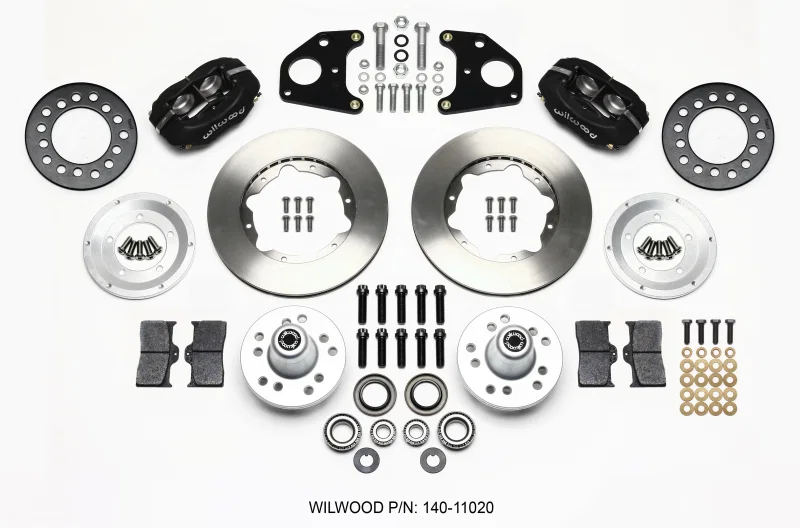 Wilwood 140-11020, Forged Dynalite Front Kit 11.00in 62-72 CDP B & E Body-Drum