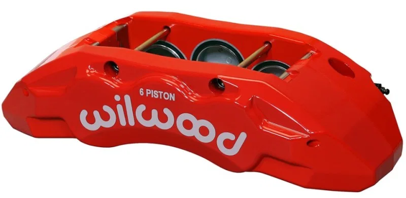 Wilwood 120-13816-RD, Caliper-TX6R- L/H - Red 2.00/1.88/1.88in Pistons 1.38in Disc