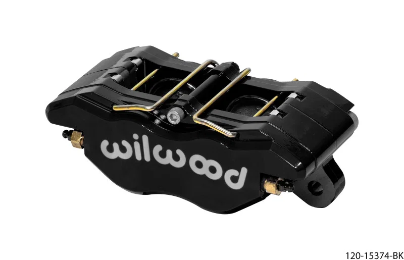Wilwood 120-15374-BK, Caliper - Off-Road Dynapro 5.25in Mount - 1.75/1.75in Pistons .38in Disc - Black