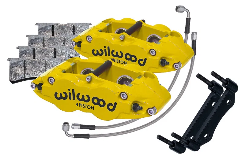 Wilwood 140-16677-Y, 84-89 Porsche 911 Front Superlite Caliper Kit 3.5in MT - Yellow