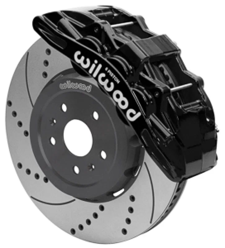 Wilwood 140-17004-D, SX6R Big Brake Dynamic Front Brake Kit 15in Drilled & Slotted Black 2020+ Chevy C8 Corvette