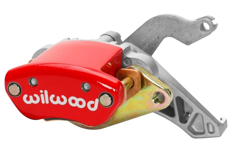 Wilwood 120-12069-RD, Caliper-MC4 Mechanical-R/H - Red w/ Logo 1.19in Piston .81in Disc