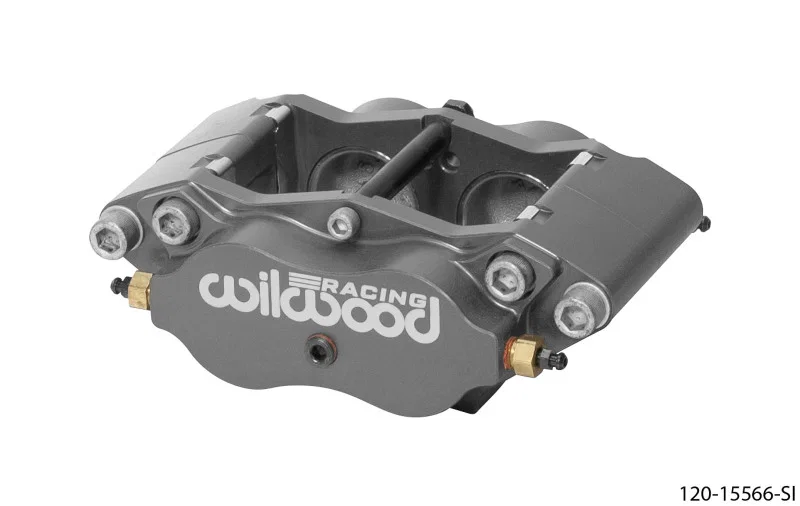 Wilwood 120-15566-SI, Caliper-Billet Narrow Dynalite 4.75in Radial Mount 1.62in Pistons 1.00in Disc