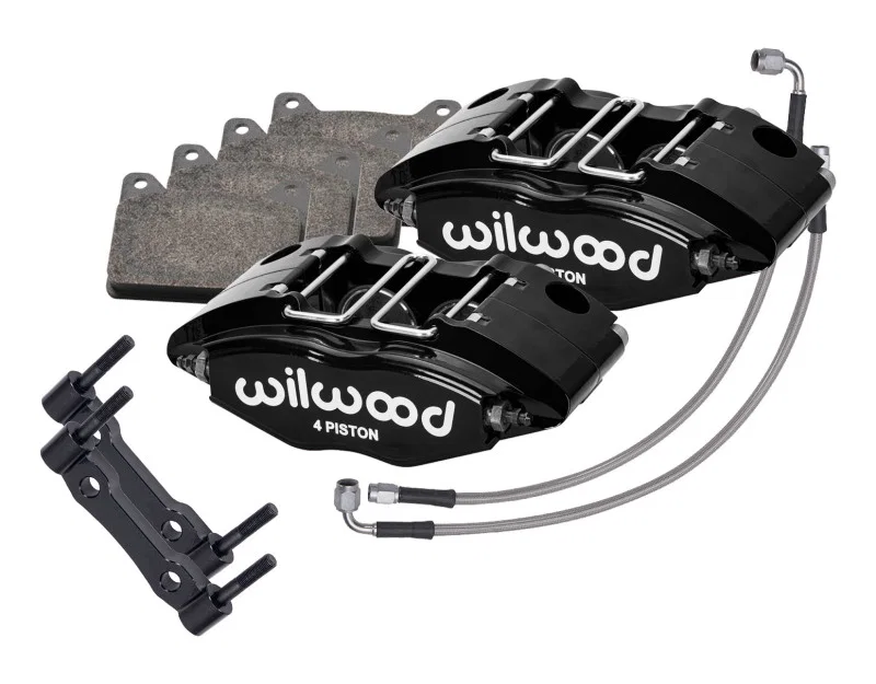 Wilwood 140-17019, 69-74 Porsche 911 Front Powerlite Caliper Kit 3in MT - Black