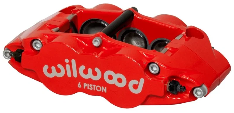 Wilwood 120-11780-RD, Caliper-Narrow Superlite 6R-RH - Red 1.62/1.12/1.12in Pistons 1.10in Disc