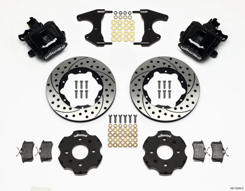 Wilwood 140-10208-D, Combination Parking Brake Rear Kit 11.00in Drilled Civic / Integra Drum 2.46 Hub Offset
