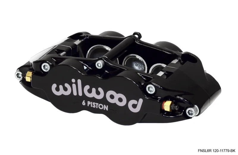 Wilwood 120-11779-BK, Caliper-Narrow Superlite 6R-LH - Black 1.62/1.12/1.12in Pistons 1.25in Disc