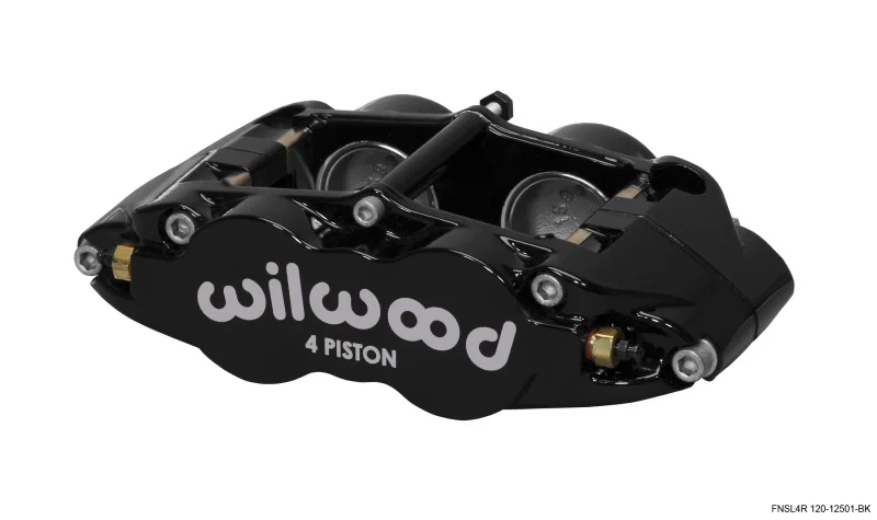 Wilwood 120-12501-BK, Caliper-Narrow Superlite 4R - Black 1.75/1.75in Pistons 1.25in Disc